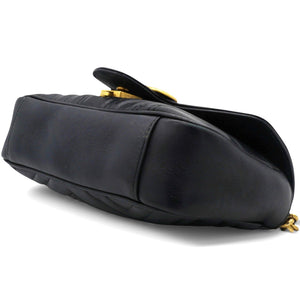 GG Marmont Matelassé Small Bag Black