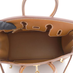 Gold Barenia Faubourg Birkin 25 Bag