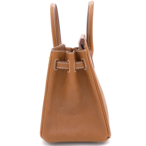 Gold Barenia Faubourg Birkin 25 Bag