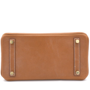 Gold Barenia Faubourg Birkin 25 Bag