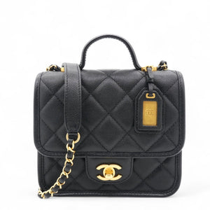 Small Matelasse Shoulder Bag Black Caviar