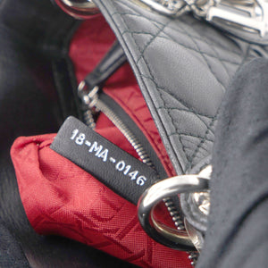 Lambskin Cannage Mini Lady Dior Black
