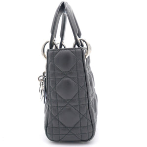 Lambskin Cannage Mini Lady Dior Black