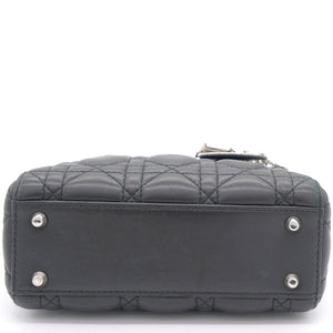 Lambskin Cannage Mini Lady Dior Black