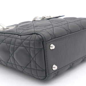 Lambskin Cannage Mini Lady Dior Black