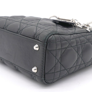 Lambskin Cannage Mini Lady Dior Black
