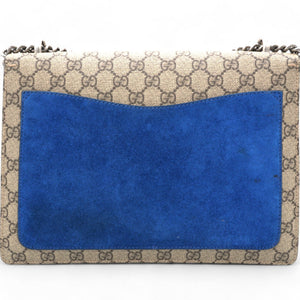 GG Supreme Monogram Large Dionysus Shoulder Bag Blue