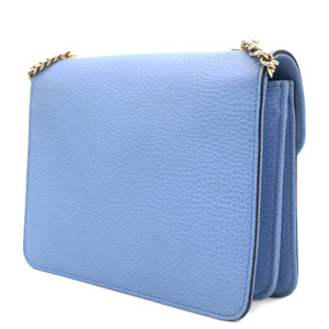 Blue Small Dollar Interlocking G Crossbody