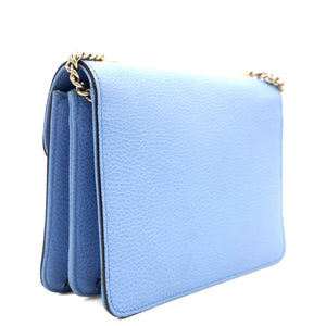 Blue Small Dollar Interlocking G Crossbody