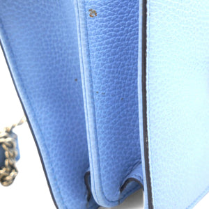 Blue Small Dollar Interlocking G Crossbody