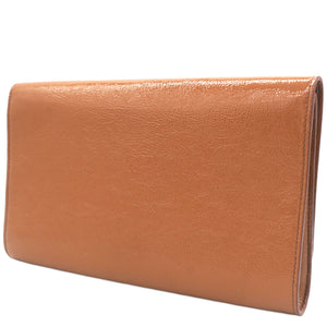 Beige Patent Leather Belle De Jour Clutch