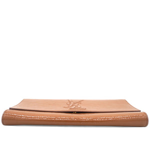 Beige Patent Leather Belle De Jour Clutch