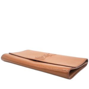 Beige Patent Leather Belle De Jour Clutch