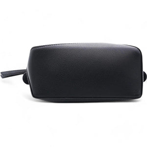 Black Leather Mini Puzzle Shoulder Bag