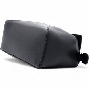 Black Leather Mini Puzzle Shoulder Bag
