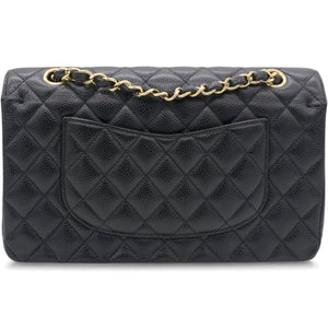 Classic Flap Caviar Black Medium GHW