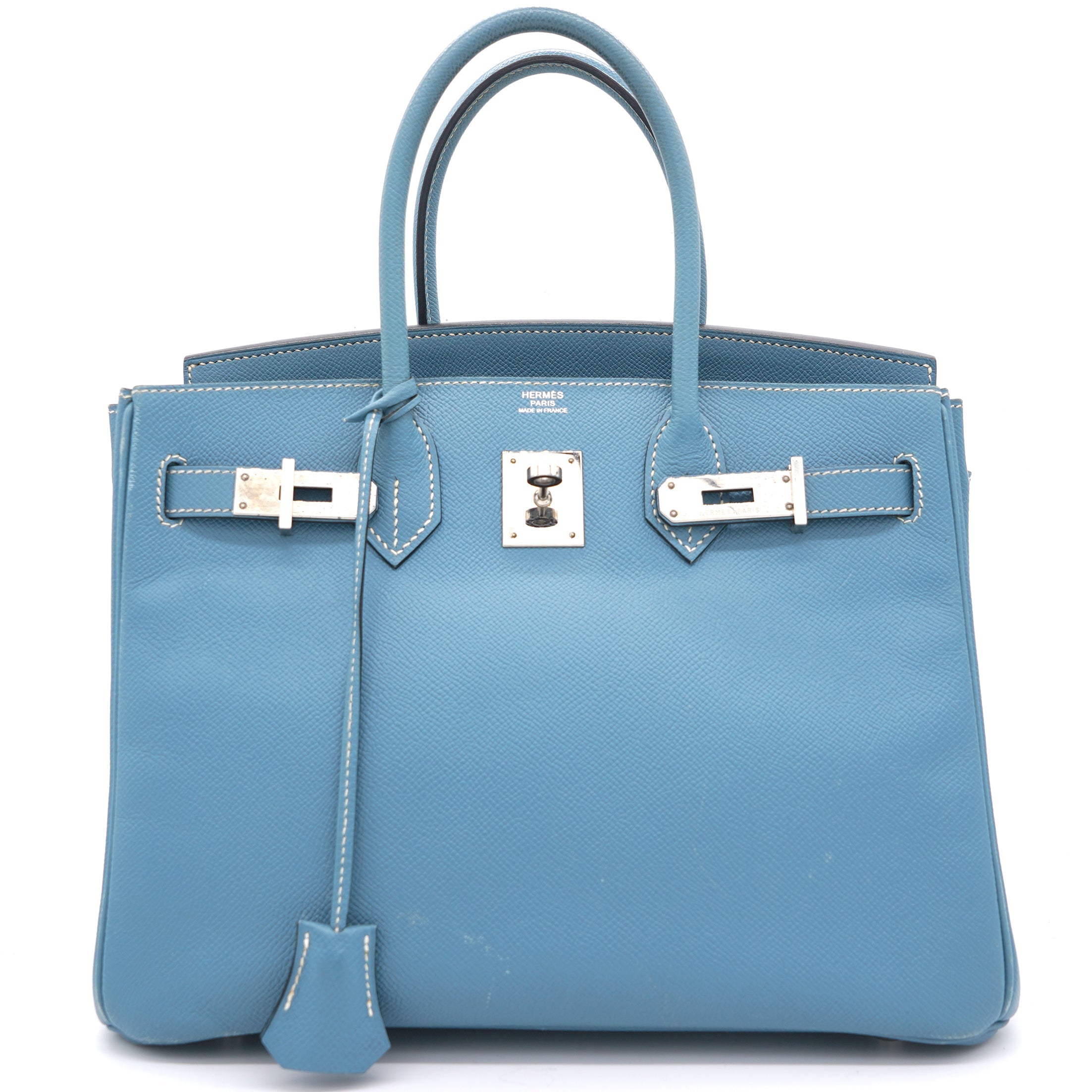 Epsom Birkin 30 Blue Jean 2009