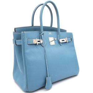 Epsom Birkin 30 Blue Jean 2009