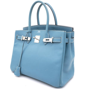 Epsom Birkin 30 Blue Jean 2009