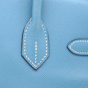 Epsom Birkin 30 Blue Jean 2009