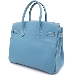 Epsom Birkin 30 Blue Jean 2009