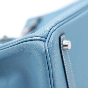 Epsom Birkin 30 Blue Jean 2009
