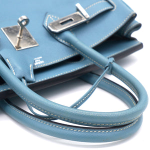 Epsom Birkin 30 Blue Jean 2009