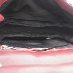 Tweed Quilted Gelly Bag Burgundy Multicolor