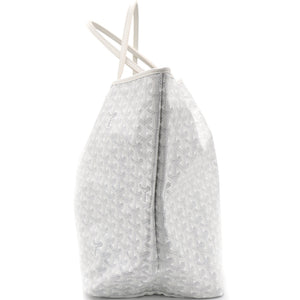 White Goyardine Coated Canvas St. Louis GM Tote