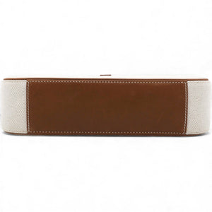 Smooth Calfskin Canvas Le 5 A 7 Hobo Natural Beige Brick