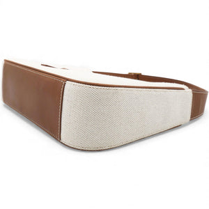 Smooth Calfskin Canvas Le 5 A 7 Hobo Natural Beige Brick