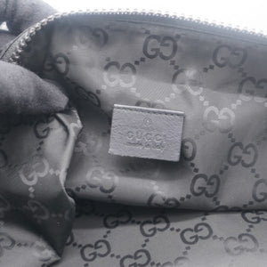 Black GG Nylon Viaggio Duffle Bag