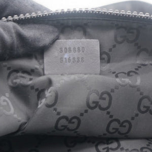 Black GG Nylon Viaggio Duffle Bag