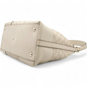 Off White Guccissima Leather Lovely Heart Shaped Interlocking G Hobo
