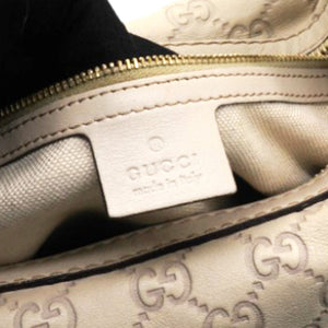 Off White Guccissima Leather Lovely Heart Shaped Interlocking G Hobo