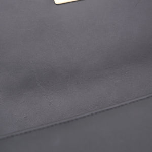 Black Chevron Leather Medium Boy Flap Bag