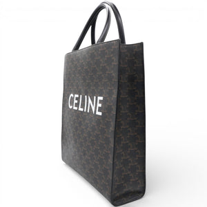 Triomphe Coated Canvas Vertical Cabas Tote