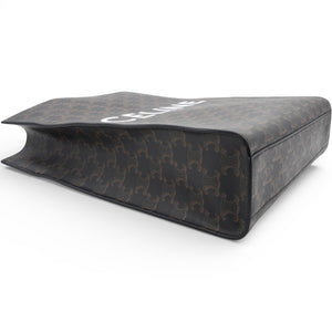 Triomphe Coated Canvas Vertical Cabas Tote