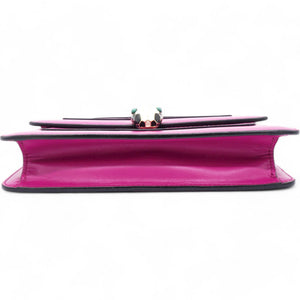 Pink Fuschia Leather Serpenti Forever Crossbody Bag