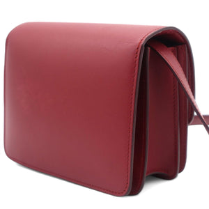 Calfskin Mini Classic Box Flap Bag Red