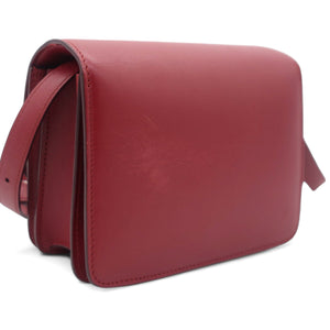 Calfskin Mini Classic Box Flap Bag Red