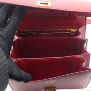 Calfskin Mini Classic Box Flap Bag Red