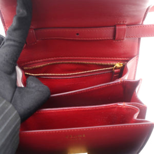 Calfskin Mini Classic Box Flap Bag Red