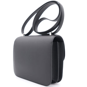 Black Epsom Leather Constance 18 PHW Shoulder Bag