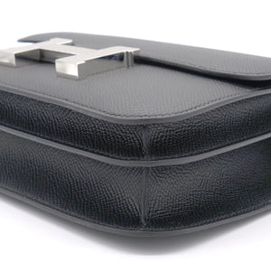 Black Epsom Leather Constance 18 PHW Shoulder Bag