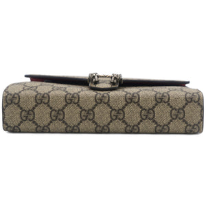 GG Supreme Monogram Mini Dionysus Chain Wallet Red