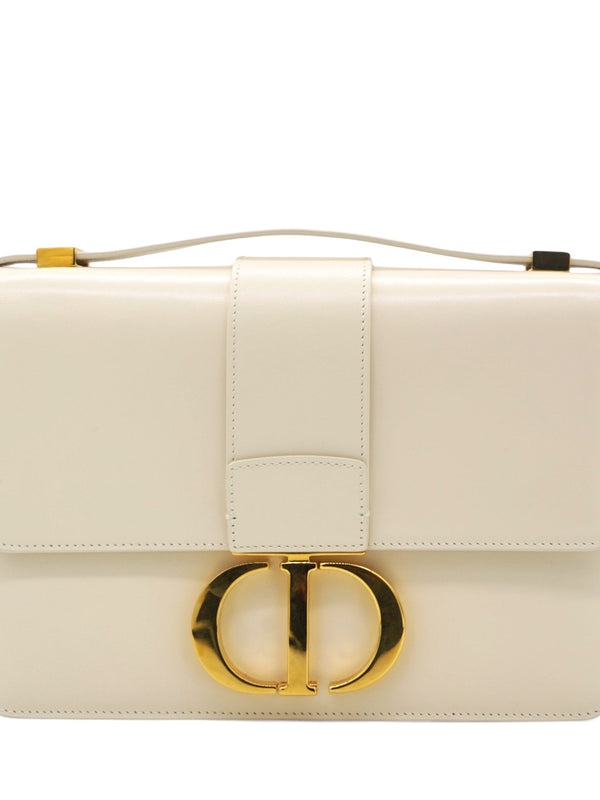 White Leather 30 Montaigne Shoulder Bag