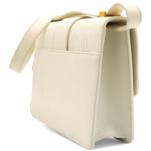 White Leather 30 Montaigne Shoulder Bag