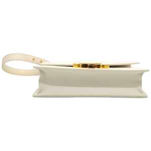 White Leather 30 Montaigne Shoulder Bag