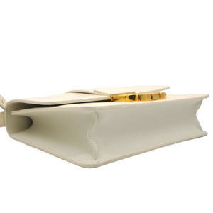 White Leather 30 Montaigne Shoulder Bag